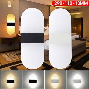 

Modern LED Round/Square Wall Light Simple Soft Bedroom Headlight Night Bedside Lamp AC100-240V Warm White Cool White