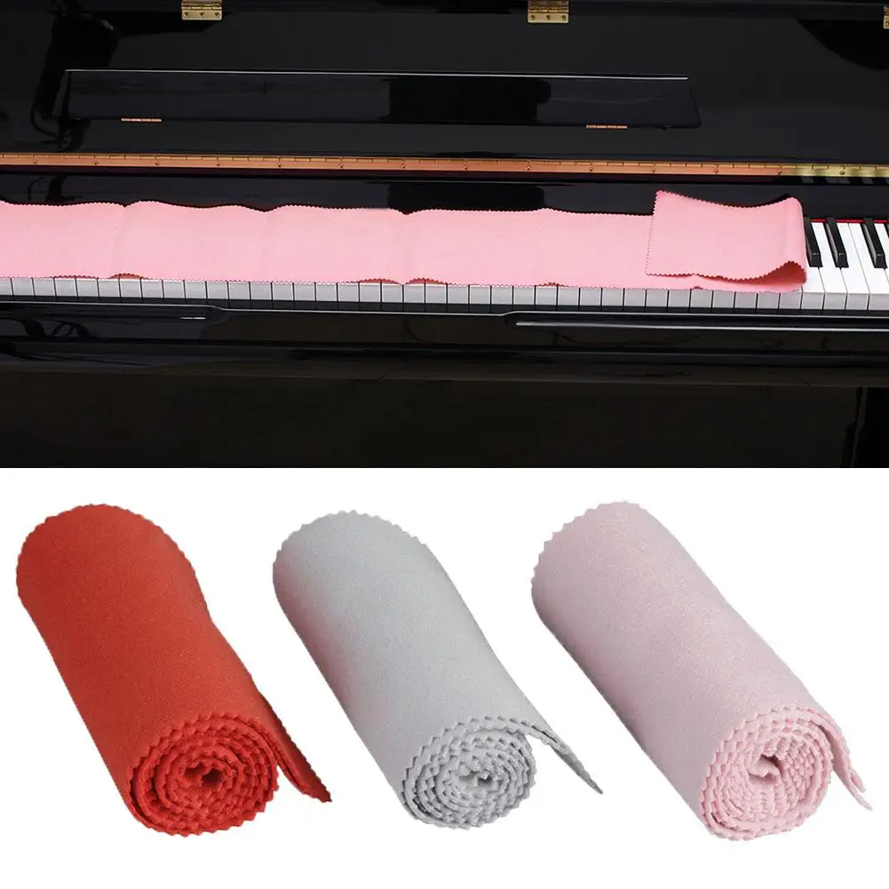 

Soft Flannel Piano Keyboard Dustproof Moisture-proof Cover Blanket Protector Piano Keyboard Cover Blanket Protector Blanket Pro