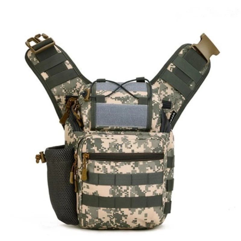 

New Outdoor Sport Bag Camouflage Nylon Camera Pack Tactical Military Messenger Bags Single Strap Sling Tactical Backpacks Unisex