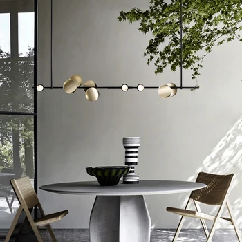 

Modern Simple Designer Individuality Pendant Lights Dining Room Bedroom Art Strip Led Lamp High Quality Design Hanging Lamp