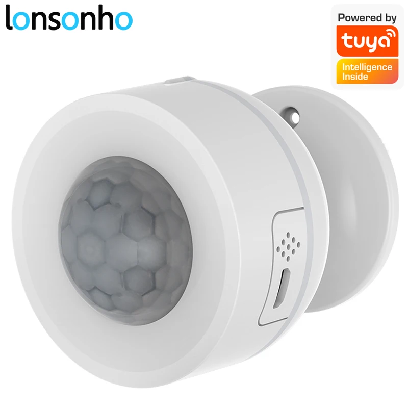 

Lonsonho Tuya WiFi Motion Sensor Temperature Humidity Sensor 3 In 1Pir Motion Detector Smart Home Security Automation