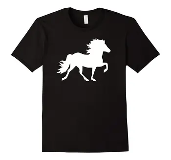 

Iceland Horse T-Shirt Top Tee 100% Cotton Humor Men Crewneck Tee Shirts Top Tees Custom Any Logo Size Tops O-Neck T Shirts