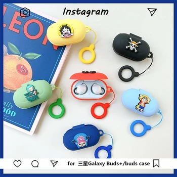 

Cute Cartoon Silicon Cover for Samsung Galaxy Buds+ /Buds 2019 Case Bluetooth Earphone Protect Accessories Portable Finger Ring