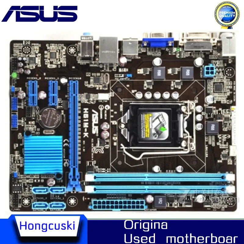 Asus H61MK Desktop Motherboard H61 Socket LGA 1155 I3 I5 I7 DDR3 16G MicroATX UEFI BIOS