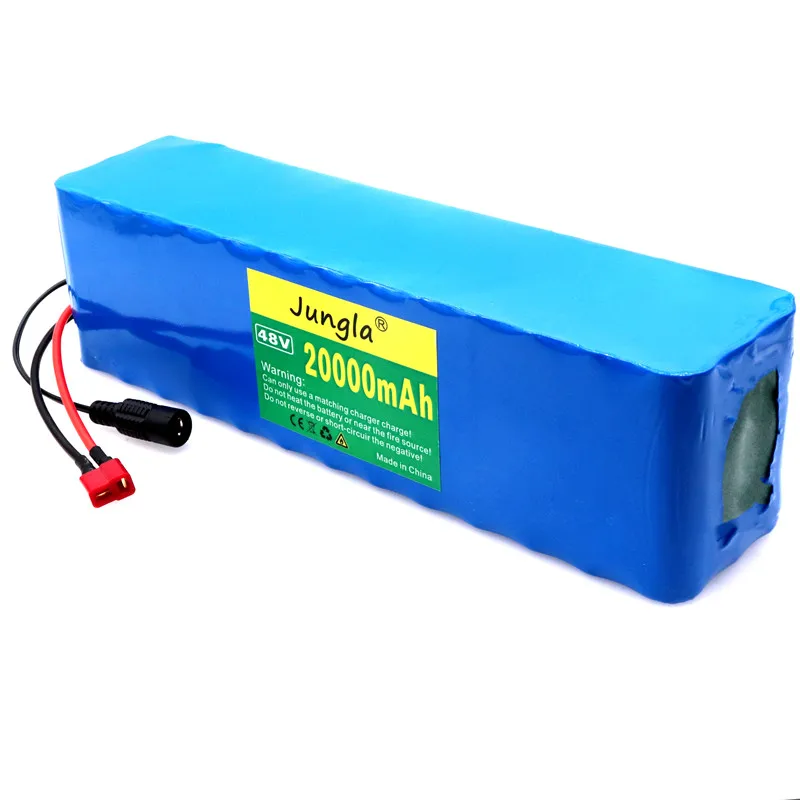 Оригинальная большая ёмкость 48v Батарея 48v 20Ah 1000w 13S3P литий Батарея пакет 54,6 v E-велосипед электрический велосипед скутер с BMS