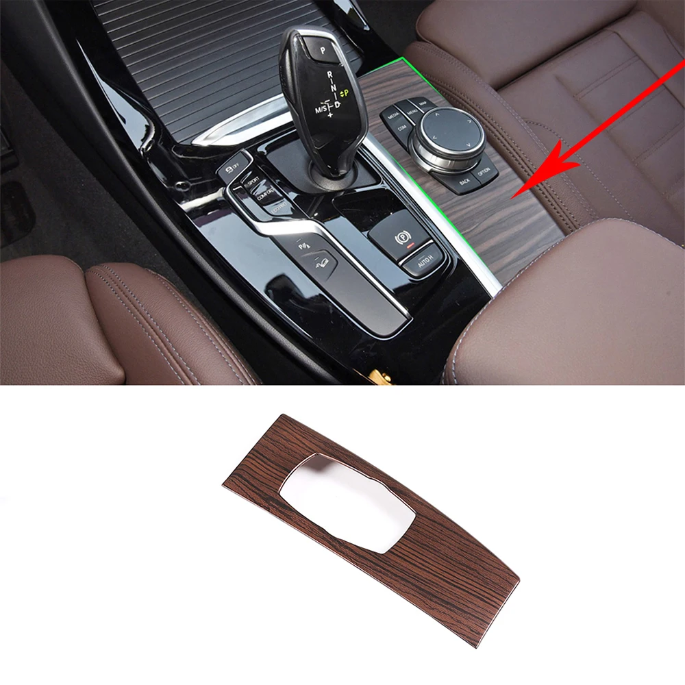 ABS Plastic Pine Wood Grain for BMW X3 X4 G01 G02 2018-2019 Multimedia knob panel Trim Car Accessories | Автомобили и мотоциклы