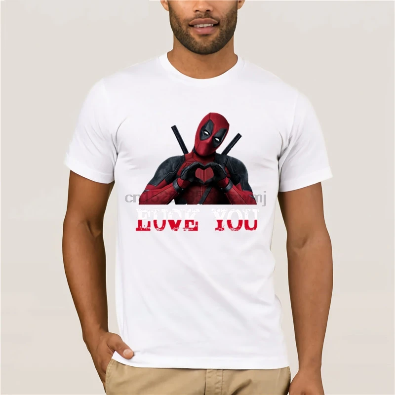 Deadpool Love You футболка унисекс Мужская комедия Ограниченная серия |