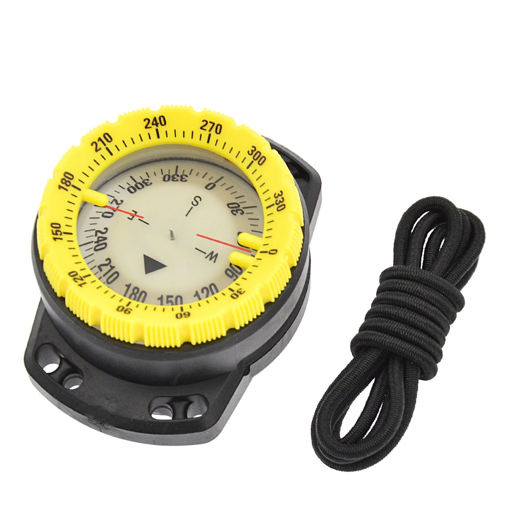 Scuba Diving Wrist Compass Underwater Navigation Luminescent Dial Face 