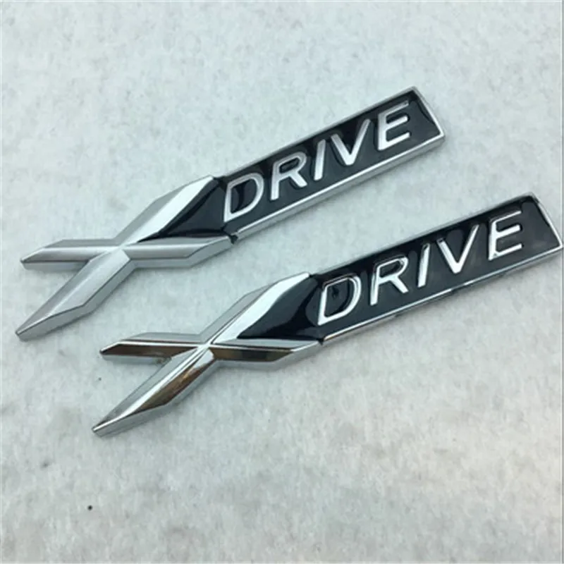 [ ] 30 шт. 9,5*1,5 см Автомобильный дизайн металлический X DRIVE E DRIVE S DRIVE эмблема задний значок наклейки на кузов автомобиля боковые логотипы