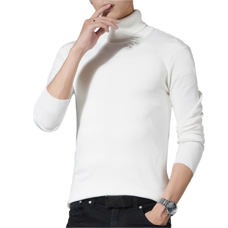 New Autumn Winter Men's Sweater Turtleneck Men Solid Casual Sweater Slim Fit Pullover Men Classic Wool Knitwear Pull Homme New Autumn Winter Men's Sweater Turtleneck Men Solid Casual Sweater Slim Fit Pullover Men Classic Wool Knitwear Pull Homme