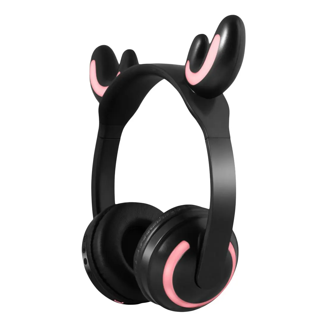 Bluetooth стерео кошачьи наушники мигающие светящиеся кошачьи наушники игровая гарнитура наушники 7 цветов светодиодный свет для ipad - Цвет: Deer fairy