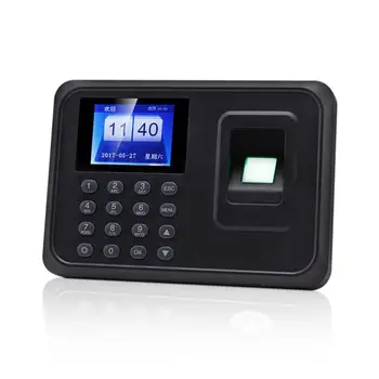 

H1 Fingerprint Attendance Machine Check in Machine Fingerprint Punch Card Machine Time Attendance Employee Card Holder