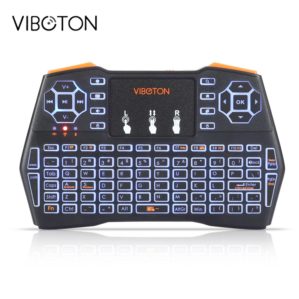

I8 Plus Android TV BOX Keyboard 2.4GHz Wireless Mini Wireless Keyboard, Touch pad Mouse Intelligent Game Backlight Keyboard