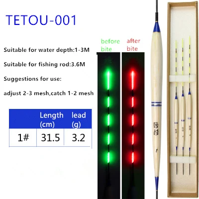 Умный поплавок для рыбалки, сигнализатор укуса, светодиодный светильник, автоматическое изменение цвета, ночная электронная сменная люминесцентная приманка, новинка, Прямая поставка