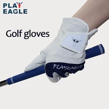 1 шт. PLAYEAGLE мужские перчатки для гольфа 90% овчина левая перчатка