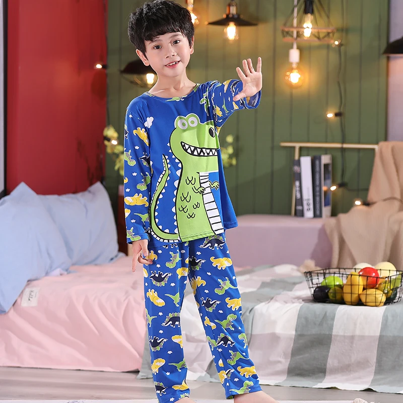 New Kids Boys Sleepwear Baby Girl Winter Cotton Sets Children Homewear Pajamas For Boy Pyjamas Kids Nightwear 2-14Y Teen Clothes best Sleepwear & Robes Sleepwear & Robes