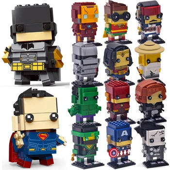 

Super Heroes model Bricks Headz Toys Figure Building Blocks Bricks toys for children gifts
