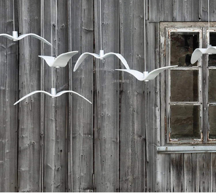 Скандинавский светодиодный подвесной светильник Seagulls дизайнерское освещение, осветительный прибор, лампа для птиц, подвесные светильники для кухни, подвесной светильник для гостиной, домашний декор