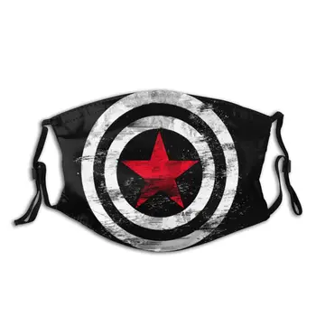 

Winter Soldier Shield Bucky Barnes Reusable Face Mask Filters Inside 2020 New Anti Bacterial Haze Protection Mask Mouth Muffle