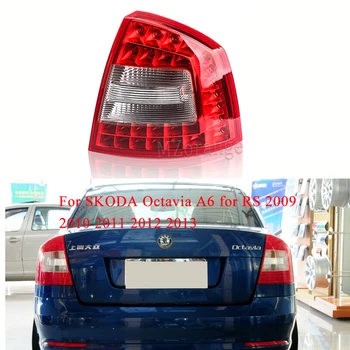 

MIZIAUTO 1PCS Tail Real Light for SKODA Octavia A6 for RS 2009 2010 2011 2012 2013 Rear Stop Signal Brake Light Bumper Fog lamp