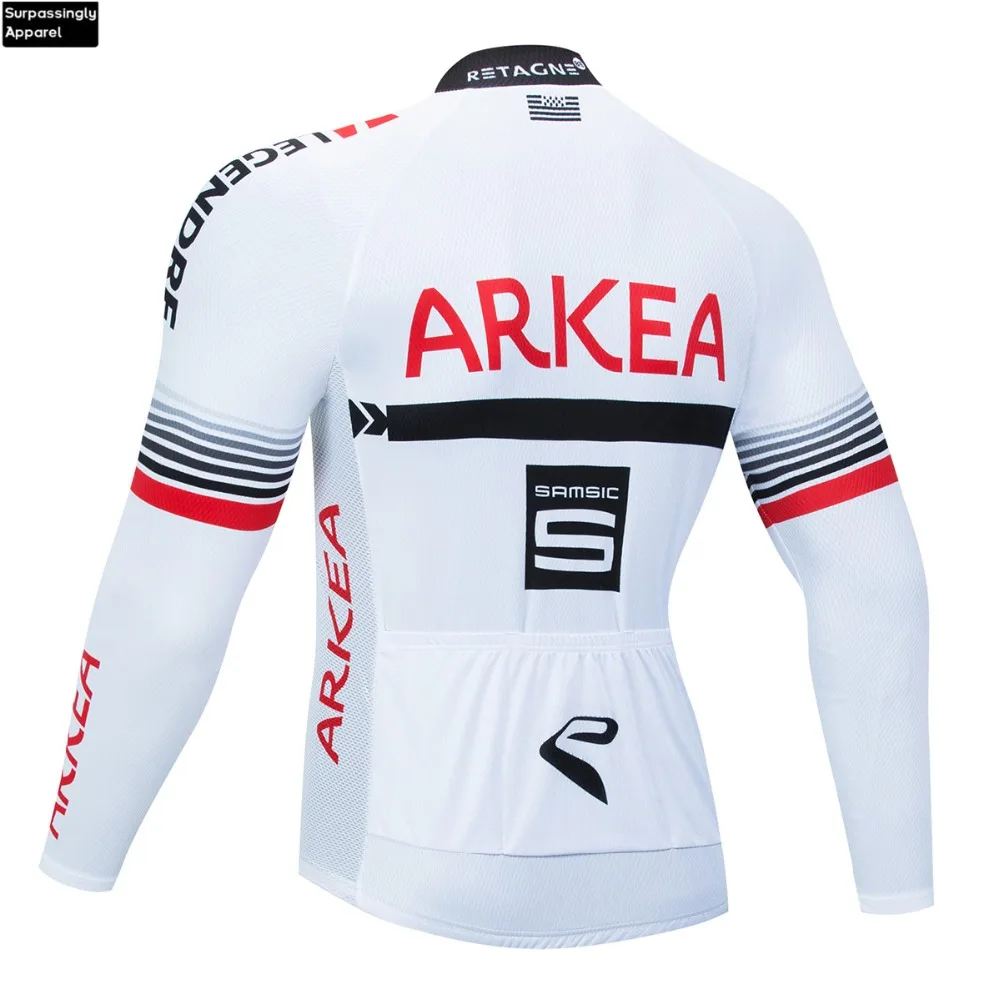 Pro ARKEA велосипедная Джерси, одежда UCI World Tour Team, белая с длинным рукавом 12D гелевая велосипедная спортивная одежда Ropa Ciclismo