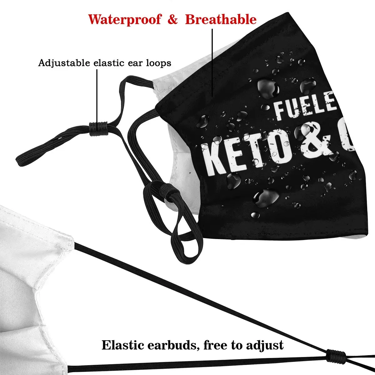 Low Carb Mouth Face Mask Fueled By Keto And Coffee Facial Mask Beautiful Polyester with 2 Filters Adult Mask Low Carb Mouth Face Mask Fueled By Keto And Coffee Facial Mask Beautiful Polyester with 2 Filters Adult Mask