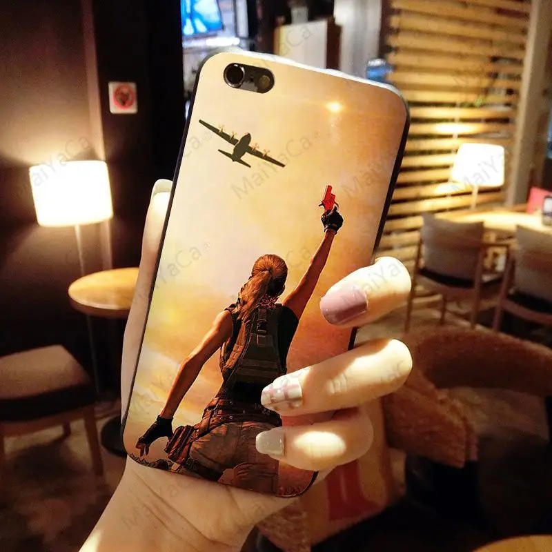 MaiYaCa pubg Черный силиконовый мягкий ТПУ чехол для телефона для iPhone 8 7 6 6S Plus XS XR XS MAX 10 5 5S SE 11pro max чехол Coque funda