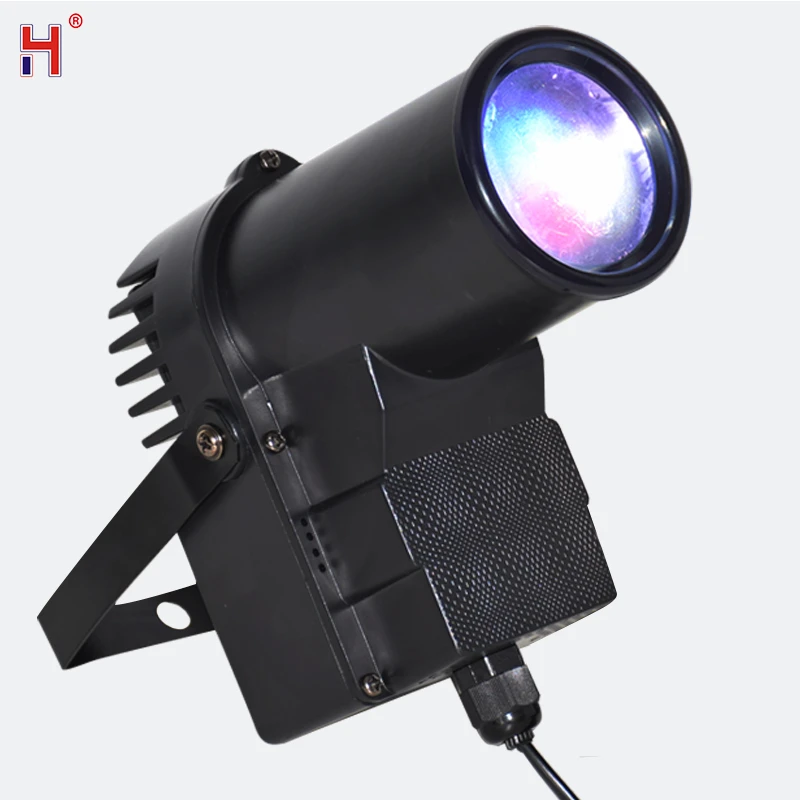 Светодиодный Вечерние огни Лира RGB прожектор 10 Вт DMX Управление звуковая