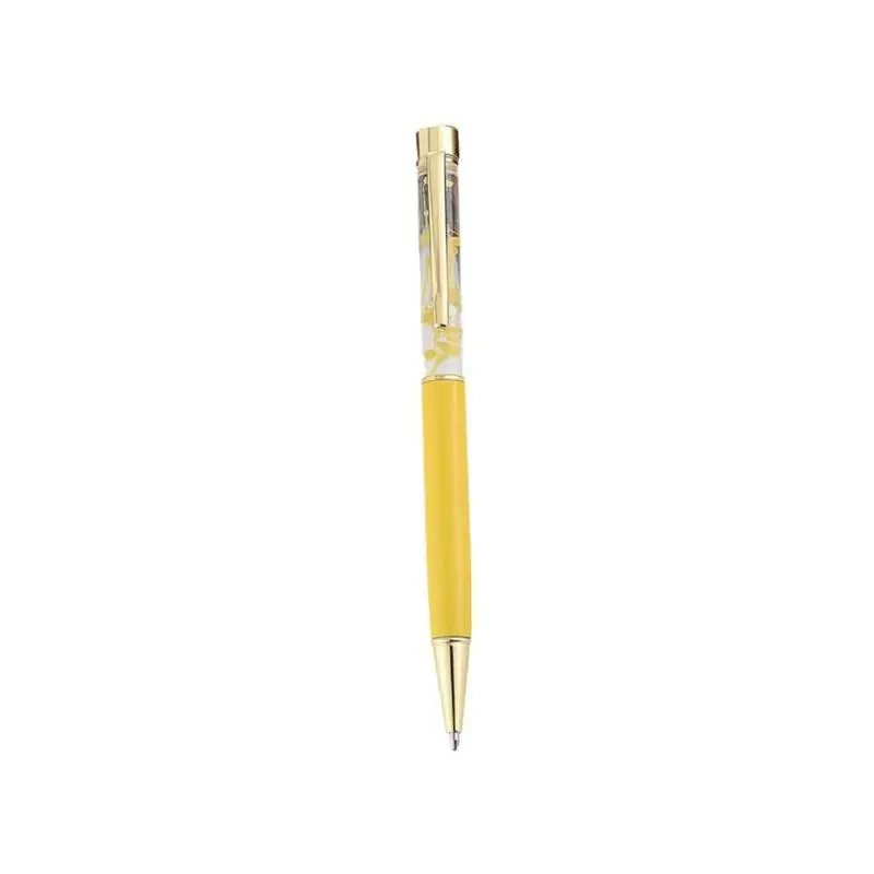 1pc Luxury Flower Metal Ballpoint Pens 1mm Business Quality Supplies Gift For Kids Pens Office Stationery School High Girls V8W8