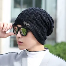 XEONGKVI корейские вязанные шапки с надписями, осенне-зимние Брендовые женские шапочки с помпоном, шапки для мужчин, шерстяные шляпы из пряжи