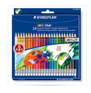 Staedtler стираемый цветной карандаш 12 24 цвета свинцовый для детской росписи ручной