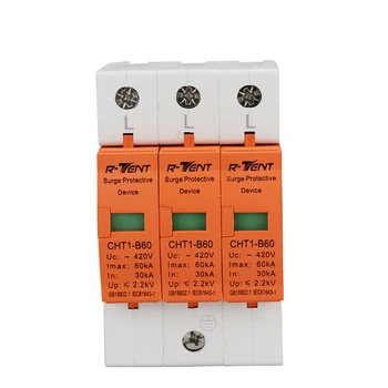 

SPD Lighting arrester protection 30KA 60KA Surge Protector Switch for Electric Network 3Pole AC220V/380V