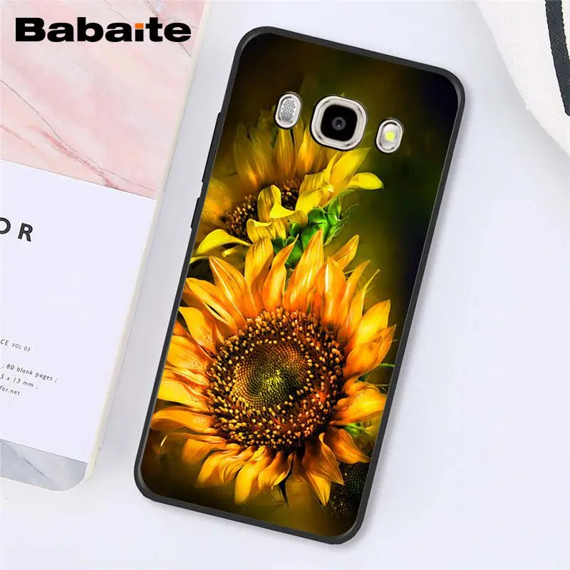 A16 Babaite Милая летняя Маргаритка Подсолнух цветочный цветок PhoneCase чехол для samsung Galaxy J7 J6 J8 J4 J4Plus J7 DUO J7NEO J2 J5 Prime - Цвет: A16