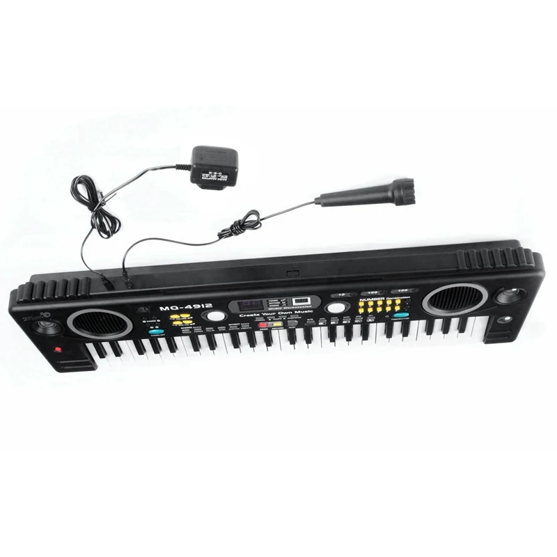 MQ Mq-4912 49 клавишная музыка цифровая электронная клавиатура пианино с микрофоном-портативный для детей и начинающих