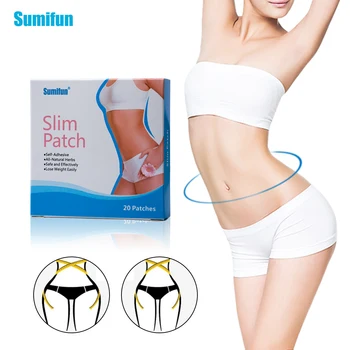 

Sumifun 20pcs/box Chinese Medicine Slimming Stickers Skinny Waist Belly Fat Burning Weight Lose Navel Slim Patches K02601