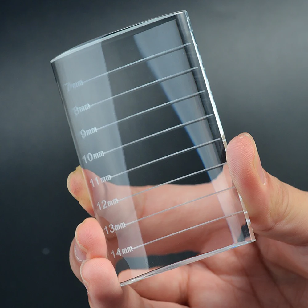 속눈썹 연장 팔레트 크리스탈 유리 U 곡선/직선 스탠드 가짜 속눈썹 홀더 투명 접착제 트레이 미용 메이크업 도구 - AliExpress