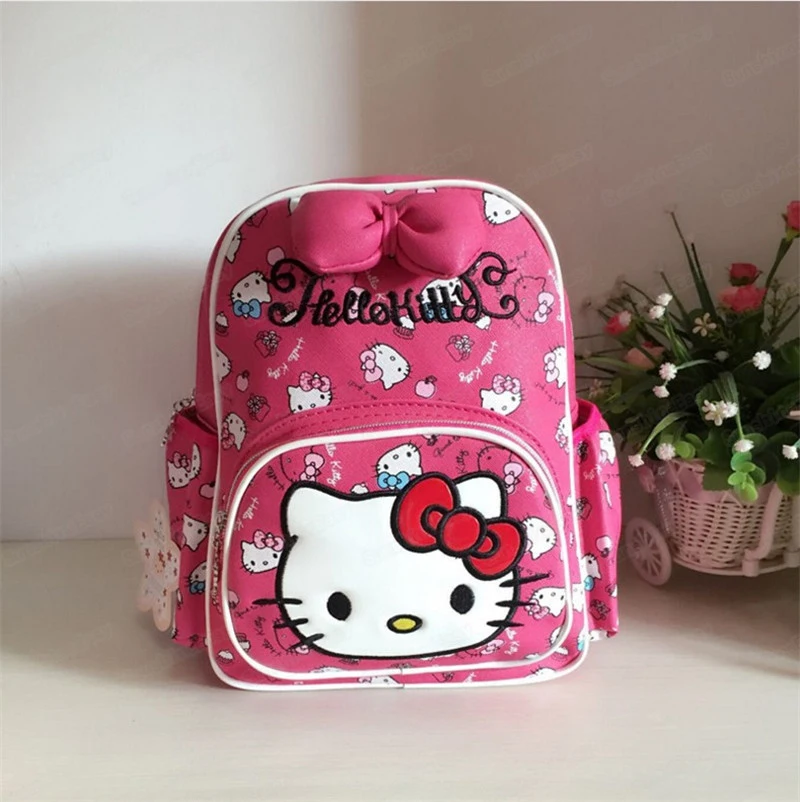 HELLO KITTY Модный маленький рюкзак для девушек, мягкий на ощупь рюкзак, многофункциональная сумка для детского сада, мини-рюкзак для девочек, водонепроницаемая сумка