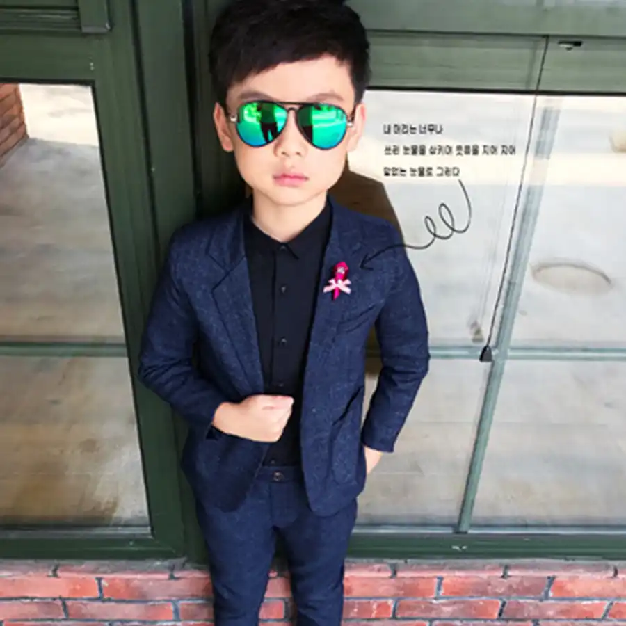 Ropa De Fiesta Para Ninos 2 Piezas Traje Formal Para Chicos Para Fiesta De Boda 2019 Traje Blazer Para Nino Traje Escolar Para Estudiante Aliexpress