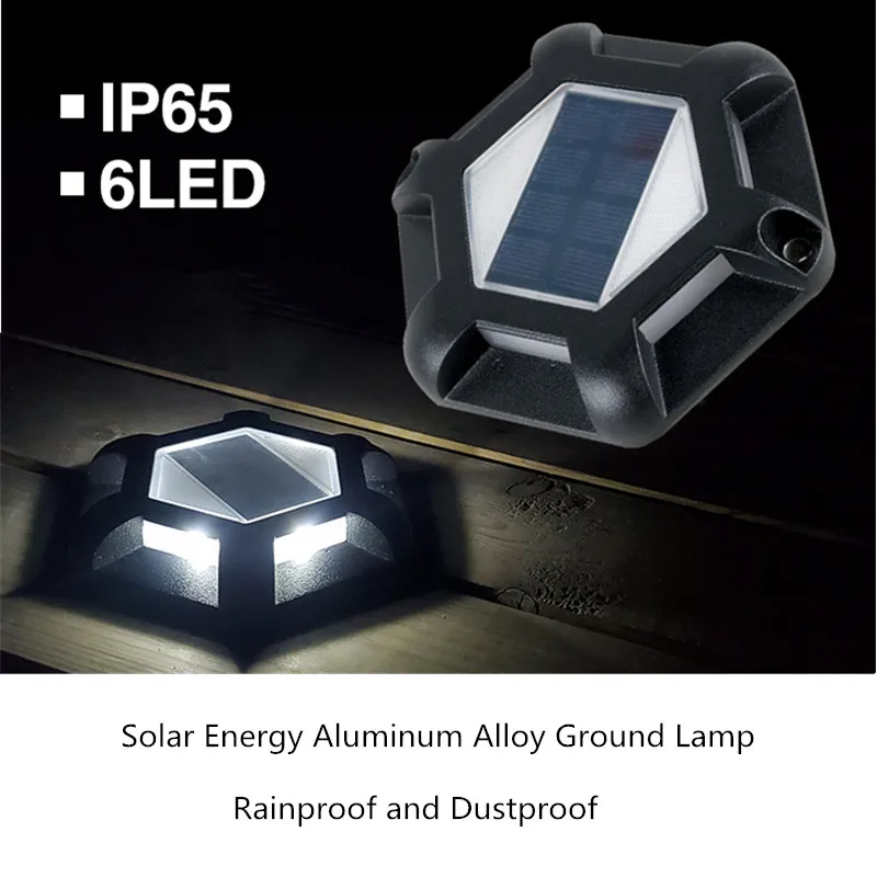 

6w Solar Step Light Deck Light Solar Pathway Lights Outdoor Garden Lighting Outdoor Terrace Decoration Waterproof Anti-stress