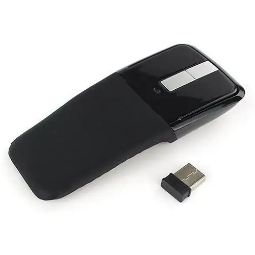 

Foldable Wireless Computer Mouse Arc Touch Mice Slim Optical Gaming Folding Mause With USB Receiver For Microsoft PC Laptop