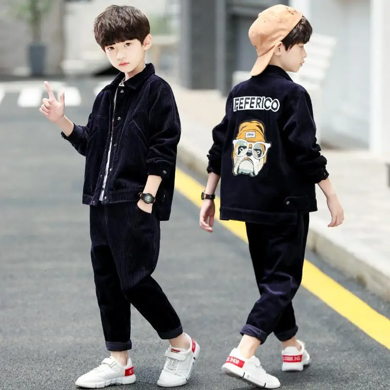 

BibiCola 2019 Boys Clothing Set Spring and Autumn Fashion Children's Long Sleeve Clothes Sportswear Set Two-piece