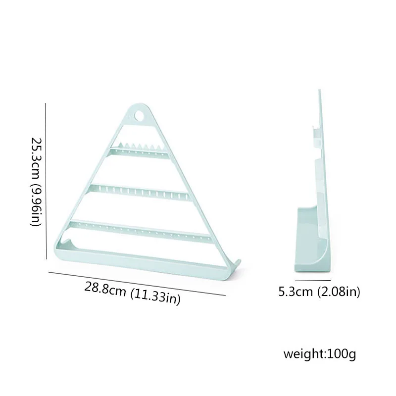 Серьги кольцо браслет ювелирные изделия Органайзер Подставка-дисплей сплошной цвет ювелирные изделия в форме треугольника шоу дисплей держатель Органайзер стенд