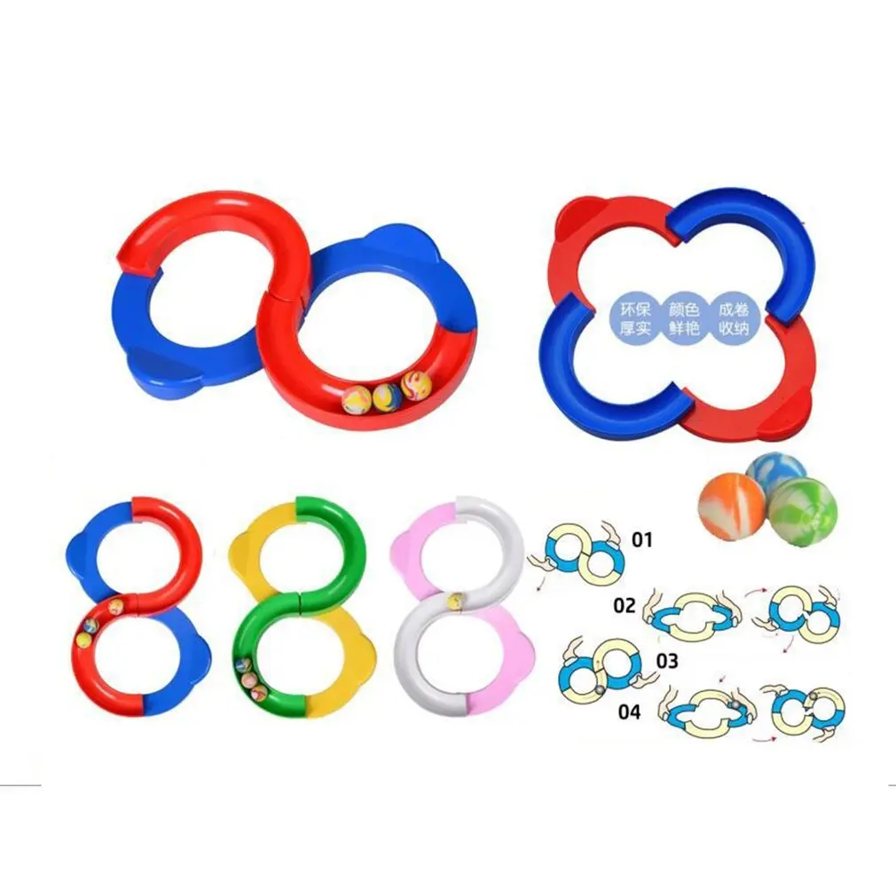 Children Kids 88 Shape Infinite Loop Track Exercise Attention Training Toys 88 Track Ball Sensory Integration Toys