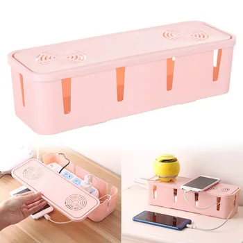 

Cable Storage Box Power Strip Wire Case Anti Dust Charger Socket Organizer Network Line Charger Wire Management home organizer