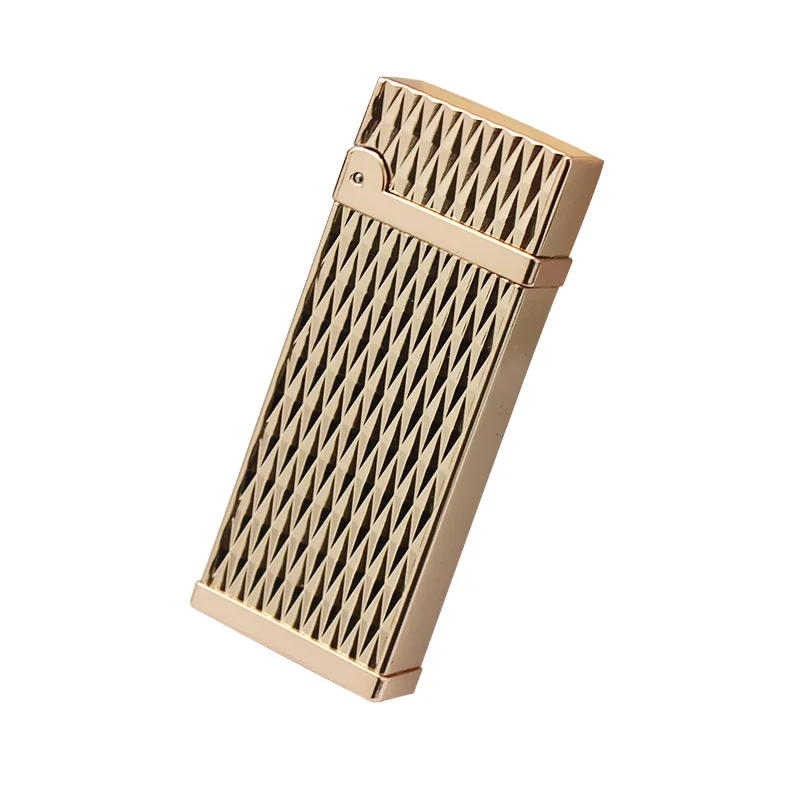 Windproof Grinding Wheel Cigarette Lighter Refillable Butane Gas Torch Jet Cigar Lighter Gadgets for Men