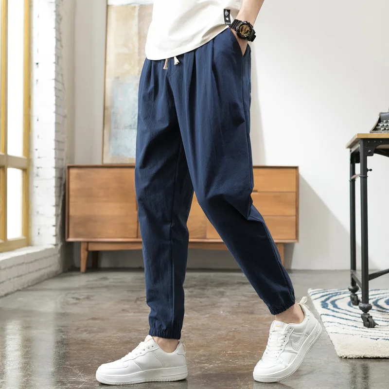 Cotton Linen Casual Harem Pants Men Joggers Man Summer Trousers Male Hip hop Baggy Sport Pants 2020 pantalon Cotton Linen Casual Harem Pants Men Joggers Man Summer Trousers Male Hip hop Baggy Sport Pants 2020 pantalon