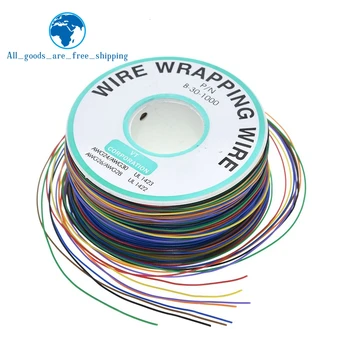 

Wrapping Wire 8 30AWG Insulation Wire B-30-1000 UL1423 0.25mm Tinned Copper Solid PVC Cable Breadboard Jumper Wire Connector