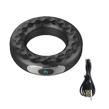 

Rechargeable Massager Vibrating Rings for Couple or Single Player with 10 Vibration Mode for Men Longer Lasting Erection Ring