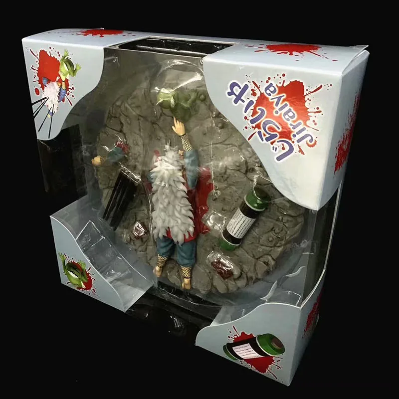 B Original Box Наруто Джирайя фигурка 1/8 масштаб нарисованная фигура смерти Джирайя гама сеннин статуя ПВХ фигурка игрушка Brinquedos аниме - Цвет: B Original Box