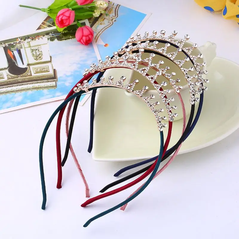 

5Pcs/Lot Elegant Headband for Women Crown Rhinestone Hair Hoop Wedding Party Bridal Hairbands Girls Fashion Hair Accessories